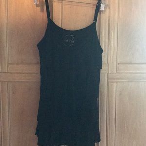 INC black top with ruffled front